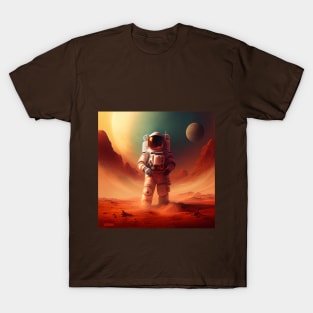 astronaut at the red planet T-Shirt